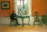 Carl Larsson ferielasning Sweden oil painting artist